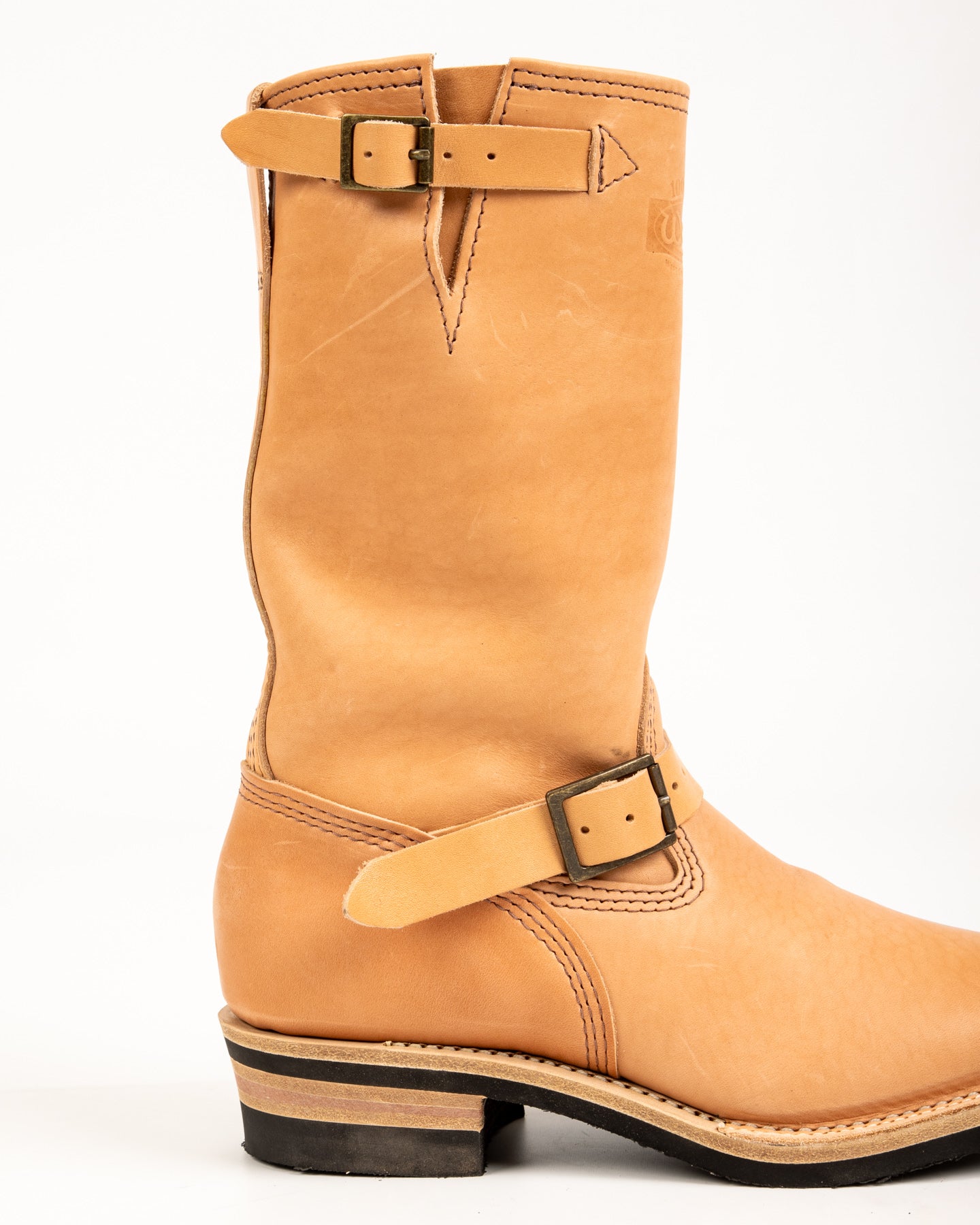 S&S x Wesco Van Cleef III Veg Tan Engineer Boot