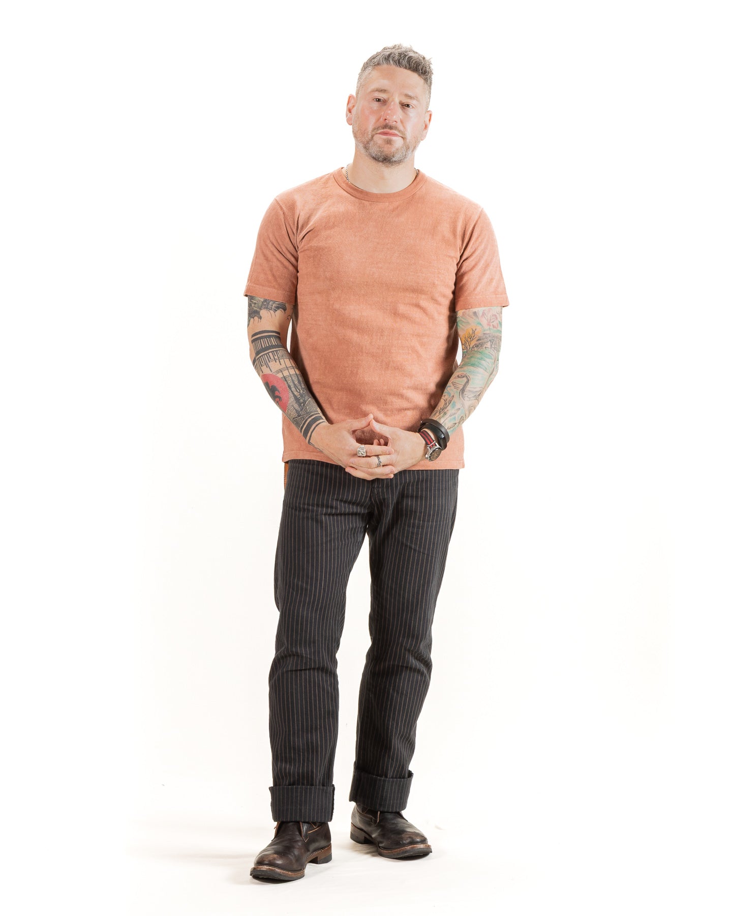 Amami Hand Dyed ELS Recycled Cotton Slub T-Shirt - Sharinbai