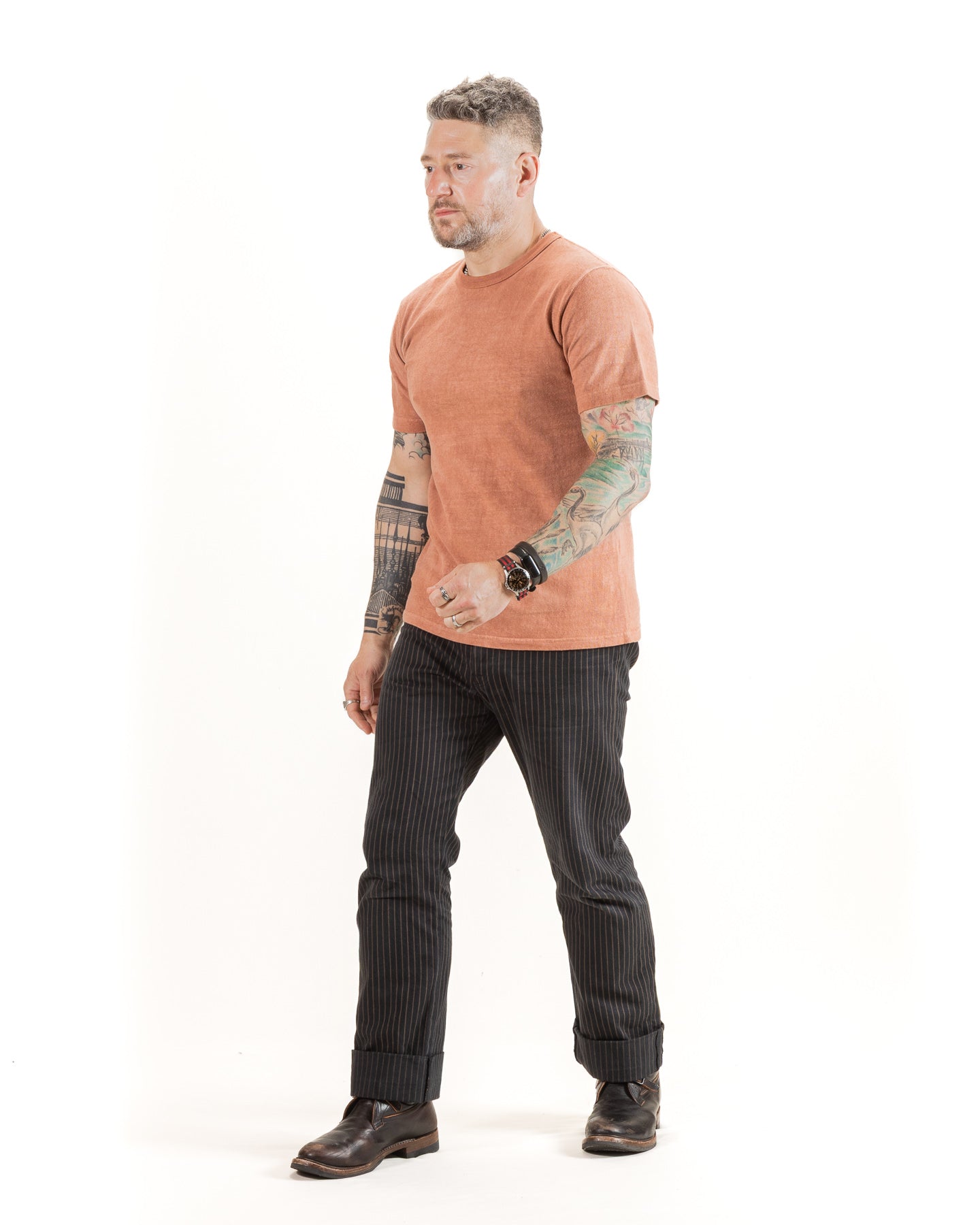 Amami Hand Dyed ELS Recycled Cotton Slub T-Shirt - Sharinbai