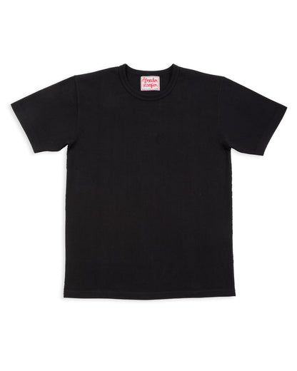 Wonder Looper Double Heavyweight Crewneck T-shirt - Black - Standard & Strange