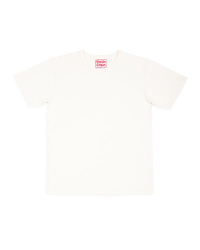 Wonder Looper Double Heavyweight Crewneck T-shirt - Ecru - Standard & Strange