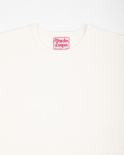 Wonder Looper Double Heavyweight Crewneck T-shirt - Ecru - Standard & Strange
