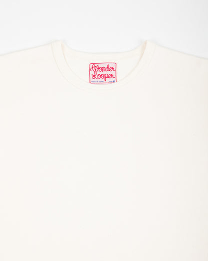 Wonder Looper Double Heavyweight Crewneck T-shirt - Ecru - Standard & Strange