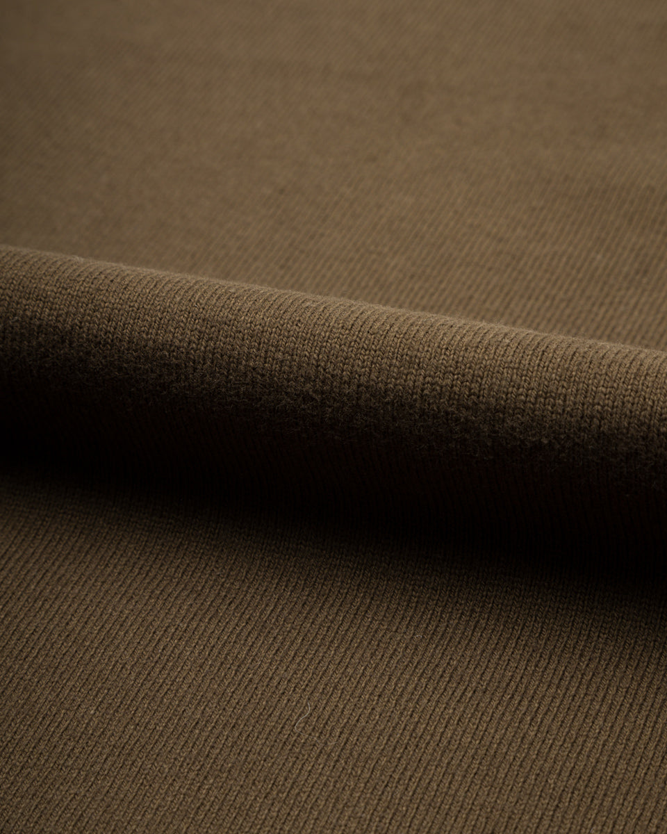 Wonder Looper Double Heavyweight Crewneck T-shirt - Khaki Green - Standard & Strange