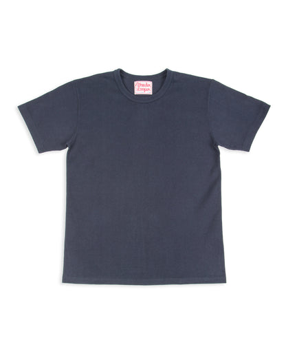 Wonder Looper Double Heavyweight Crewneck T-shirt - Navy - Standard & Strange