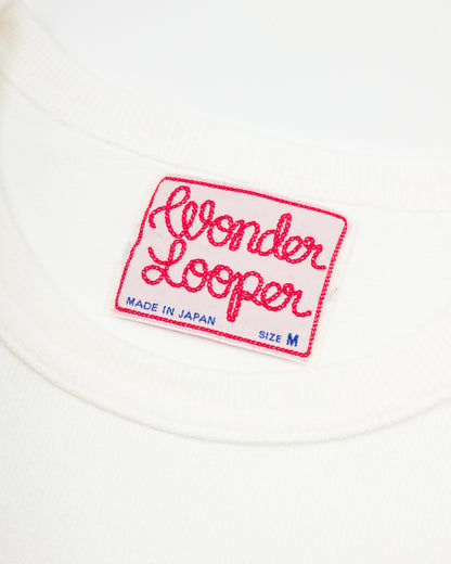Wonder Looper Double Heavyweight Crewneck T-shirt - White - Standard & Strange