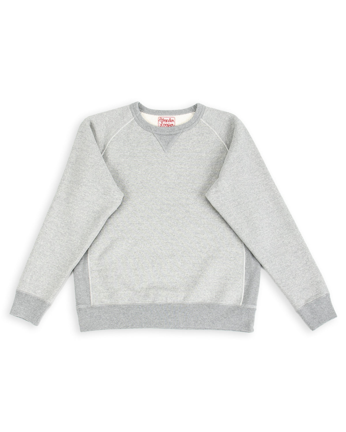 Wonder Looper Double Heavyweight French Terry Pullover Crewneck - Heather Grey - Standard & Strange