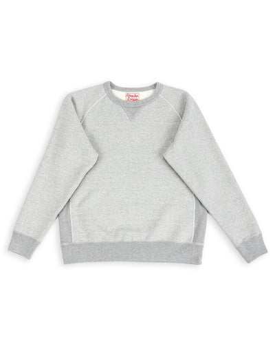 Wonder Looper Double Heavyweight French Terry Pullover Crewneck - Heather Grey - Standard & Strange