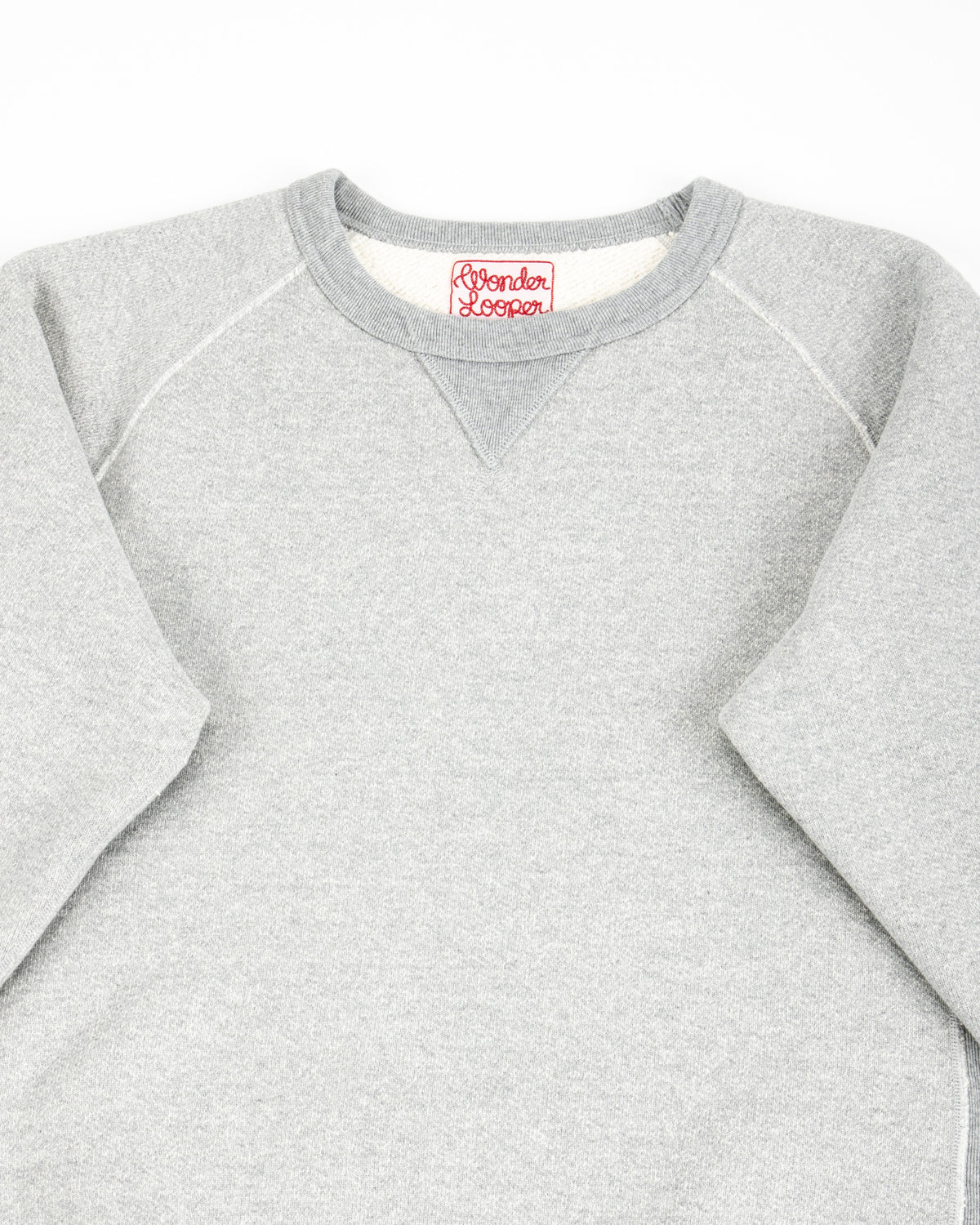 Wonder Looper Double Heavyweight French Terry Pullover Crewneck - Heather Grey - Standard & Strange