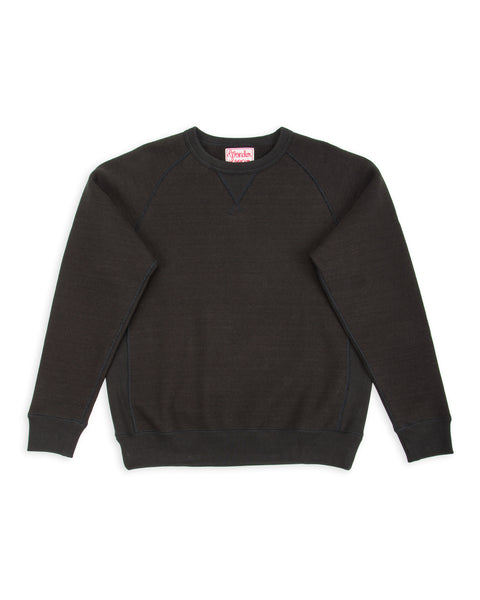 Double Heavyweight French Terry Pullover Crewneck - Sumi Black