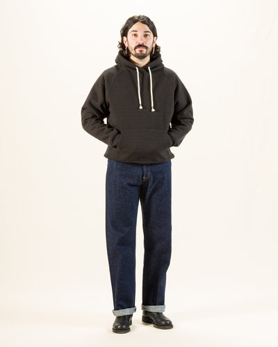 Wonder Looper Double Heavyweight French Terry Pullover Hoodie - Sumi Black - Standard & Strange