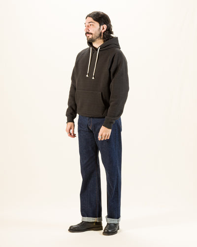Wonder Looper Double Heavyweight French Terry Pullover Hoodie - Sumi Black - Standard & Strange