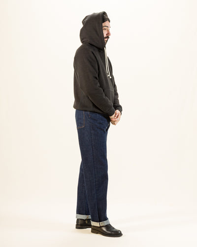 Wonder Looper Double Heavyweight French Terry Pullover Hoodie - Sumi Black - Standard & Strange