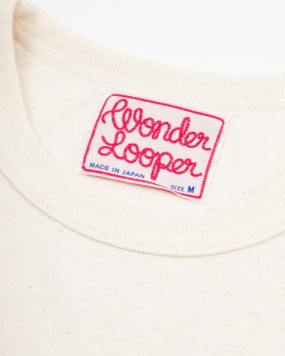 Wonder Looper ELS Recycled Cotton Slub T-Shirt - Ecru - Standard & Strange