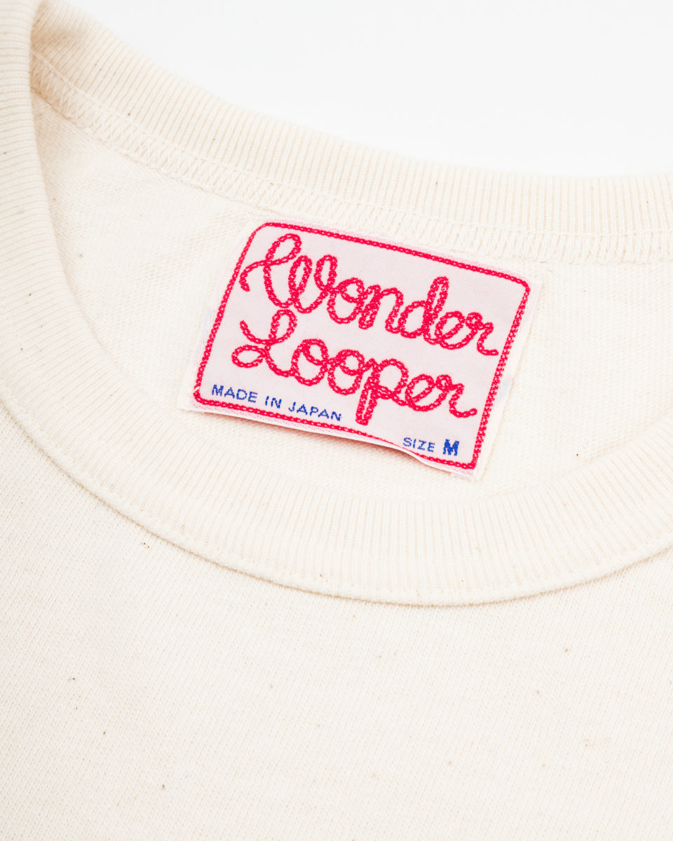 Wonder Looper ELS Recycled Cotton Slub T-Shirt - Ecru - Standard & Strange