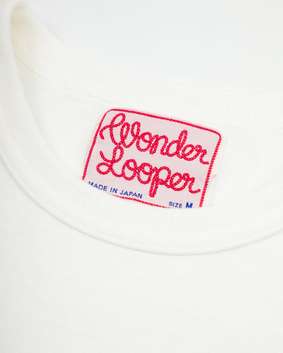 Wonder Looper ELS Recycled Cotton Slub T-Shirt - White - Standard & Strange