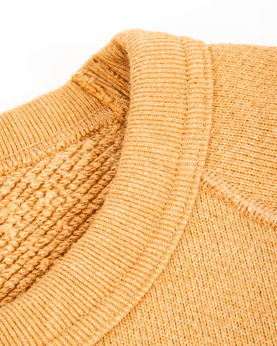 Wonder Looper Foxfibre® Double Heavyweight French Terry Pullover Crewneck - Coyote 80 - Standard & Strange
