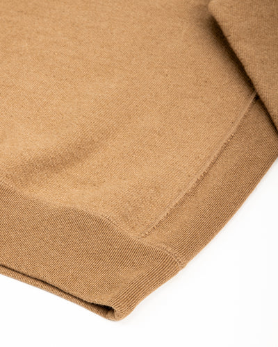 Wonder Looper Foxfibre® Double Heavyweight French Terry Pullover Crewneck - Iron Mordant Coyote 80 - Standard & Strange