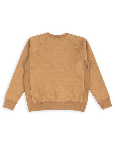 Wonder Looper Foxfibre® Double Heavyweight French Terry Pullover Crewneck - Iron Mordant Coyote 80 - Standard & Strange