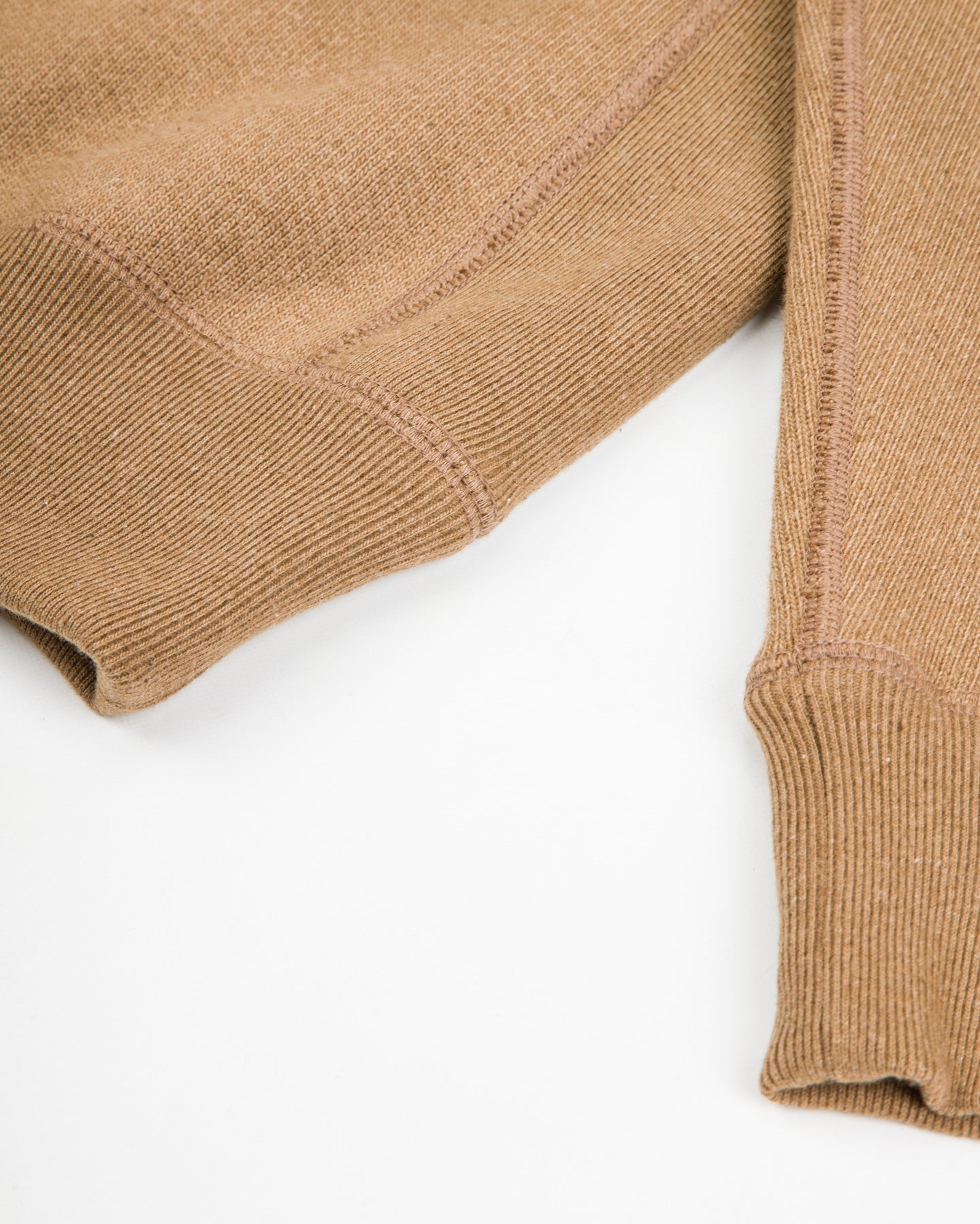 Wonder Looper Foxfibre® Double Heavyweight French Terry Pullover Crewneck - Iron Mordant Coyote 80 - Standard & Strange