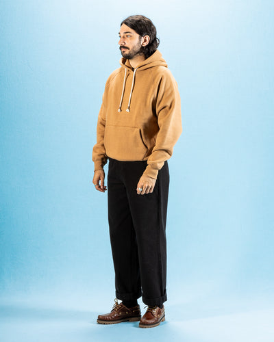 Wonder Looper Foxfibre® Double Heavyweight French Terry Pullover Hoodie - Coyote 80 - Standard & Strange