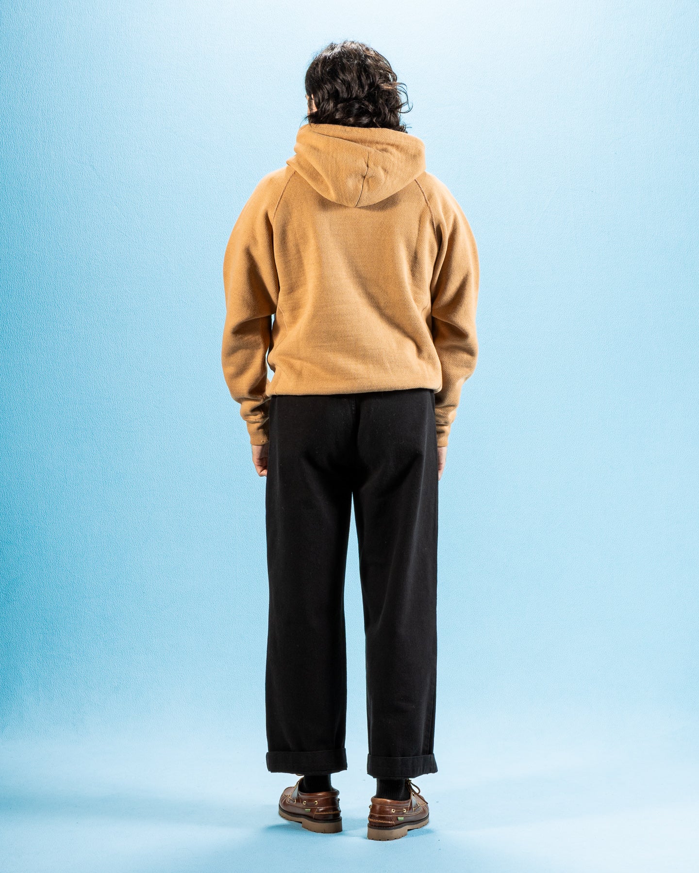 Wonder Looper Foxfibre® Double Heavyweight French Terry Pullover Hoodie - Coyote 80 - Standard & Strange