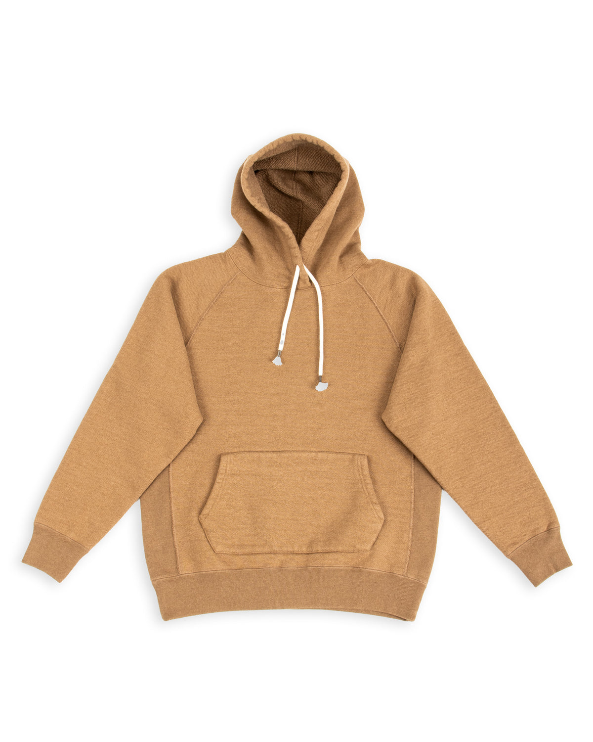 Wonder Looper Foxfibre® Double Heavyweight French Terry Pullover Hoodie - Iron Mordant Coyote 80 - Standard & Strange