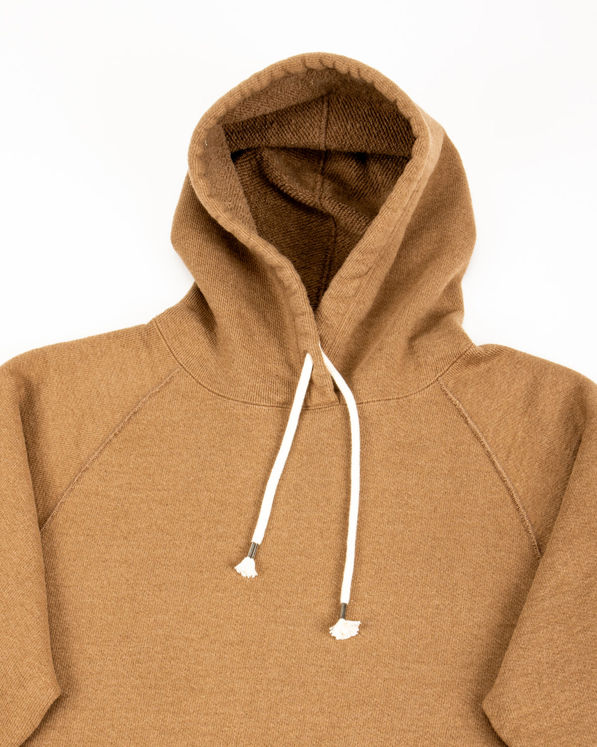 Wonder Looper Foxfibre® Double Heavyweight French Terry Pullover Hoodie - Iron Mordant Coyote 80 - Standard & Strange