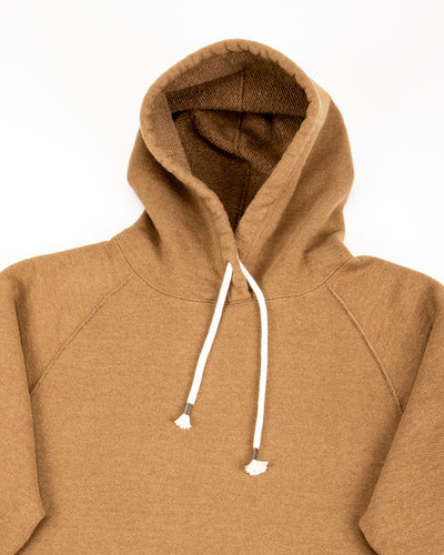 Wonder Looper Foxfibre® Double Heavyweight French Terry Pullover Hoodie - Iron Mordant Coyote 80 - Standard & Strange