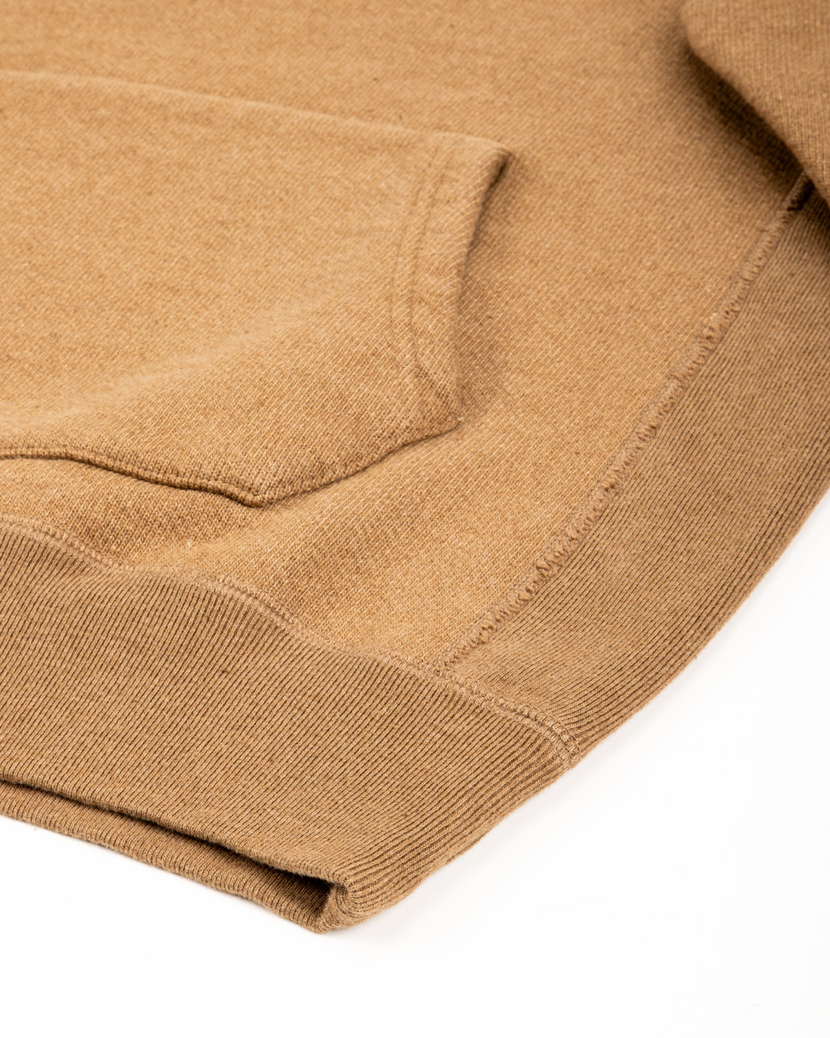 Wonder Looper Foxfibre® Double Heavyweight French Terry Pullover Hoodie - Iron Mordant Coyote 80 - Standard & Strange