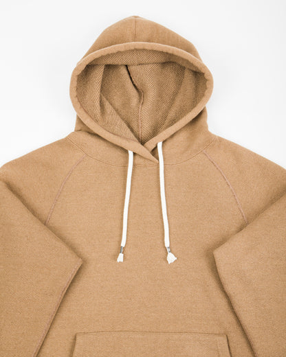 Wonder Looper Foxfibre® Double Heavyweight French Terry Pullover Hoodie - Iron Mordant Coyote 80 - Standard & Strange