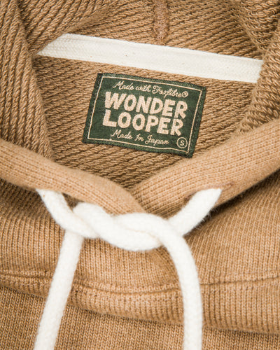 Wonder Looper Foxfibre® Double Heavyweight French Terry Pullover Hoodie - Iron Mordant Coyote 80 - Standard & Strange