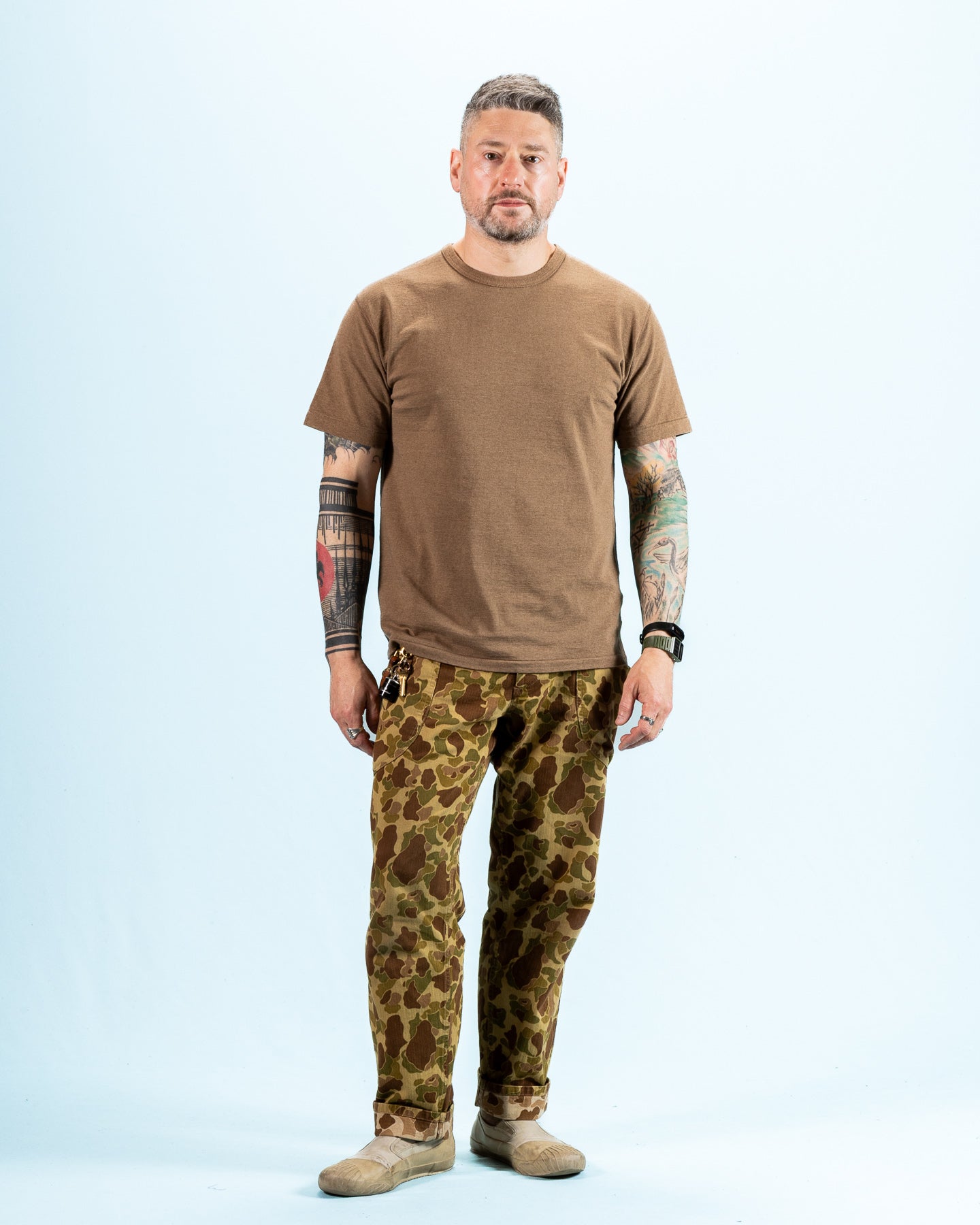 Iron Mordant Foxfibre® Tsuriami Crewneck T-shirt - Coyote 70