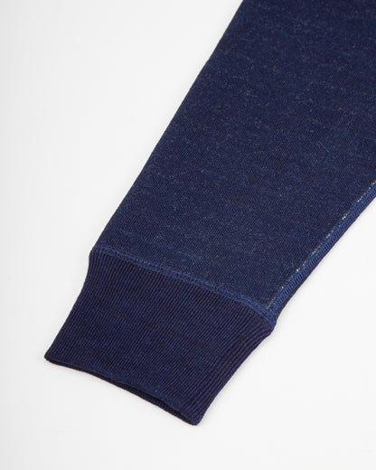 Wonder Looper Pullover Crewneck - Real Indigo Blanket Striped French Terry - Standard & Strange