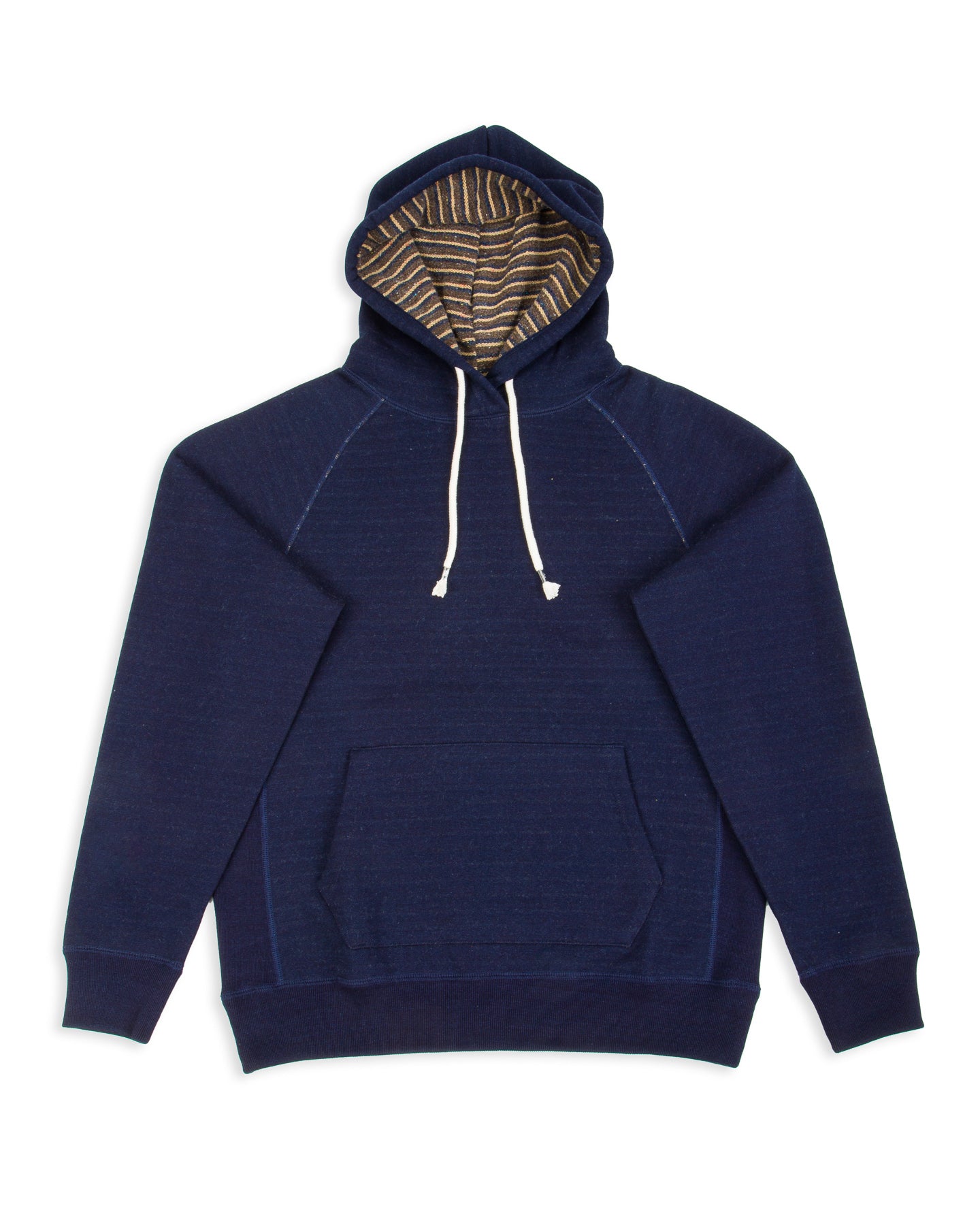 Wonder Looper Pullover Hoodie - Real Indigo Blanket Striped French Terry - Standard & Strange