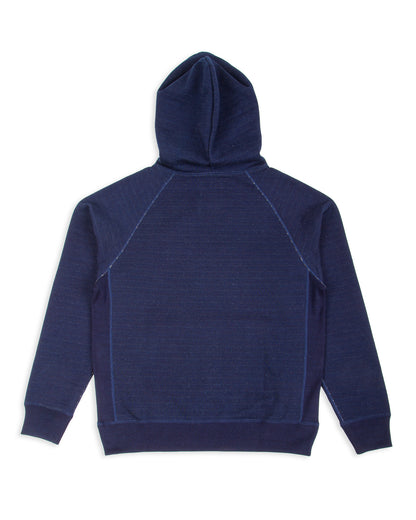 Wonder Looper Pullover Hoodie - Real Indigo Blanket Striped French Terry - Standard & Strange