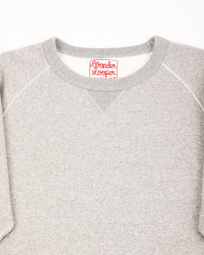 Wonder Looper Super Looper French Terry Pullover Crewneck - Heather Grey - Standard & Strange