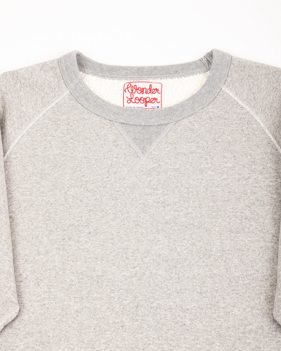 Wonder Looper Super Looper French Terry Pullover Crewneck - Heather Grey - Standard & Strange