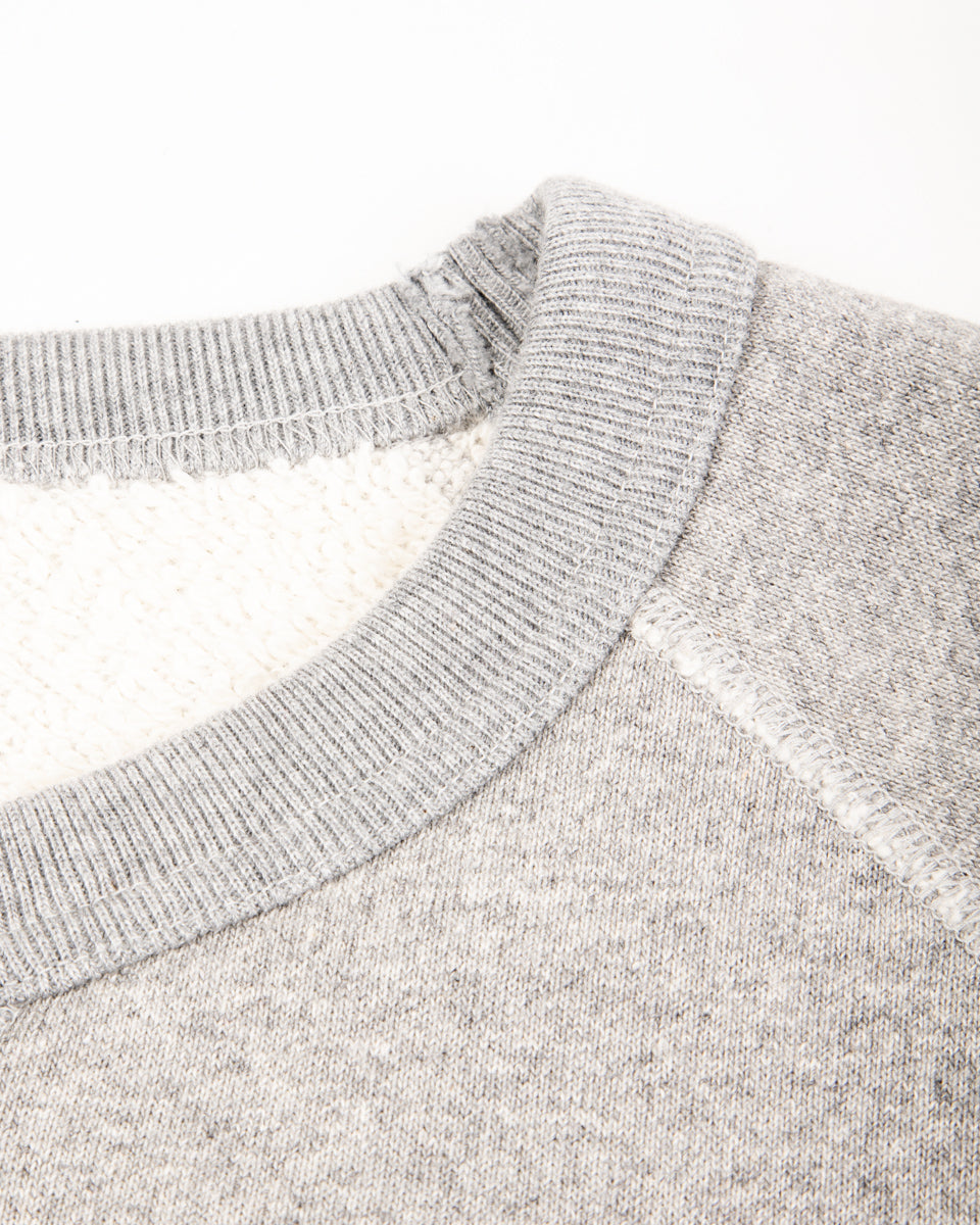 Wonder Looper Super Looper French Terry Pullover Crewneck - Heather Grey - Standard & Strange
