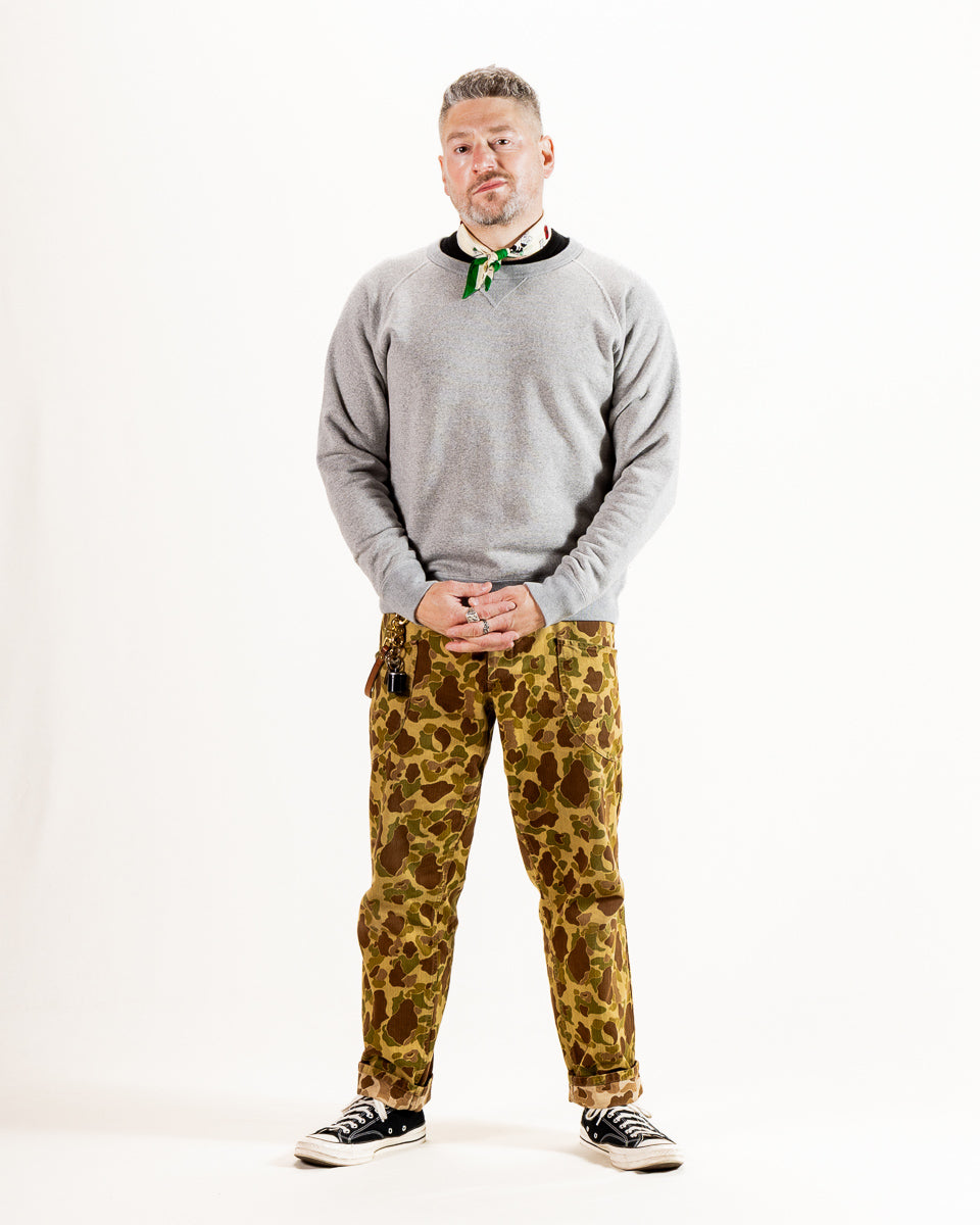 Wonder Looper Super Looper French Terry Pullover Crewneck - Heather Grey - Standard & Strange