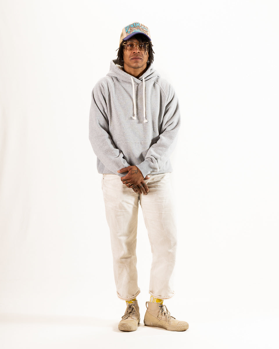 Super Looper French Terry Pullover Hoodie - Heather Grey