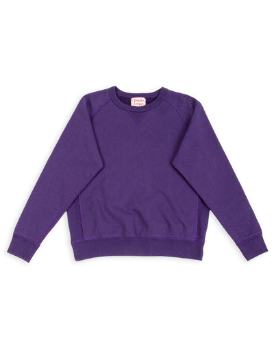 Wonder Looper Super Looper French Terry Pullover Crewneck - Purple - Standard & Strange