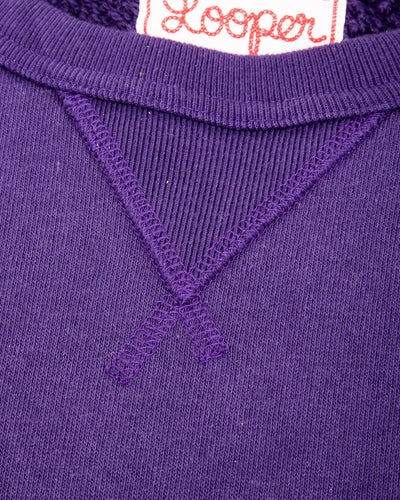 Wonder Looper Super Looper French Terry Pullover Crewneck - Purple - Standard & Strange
