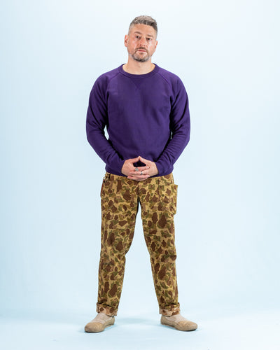 Wonder Looper Super Looper French Terry Pullover Crewneck - Purple - Standard & Strange