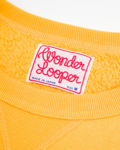 Wonder Looper Super Looper French Terry Pullover Crewneck - Yellow - Standard & Strange