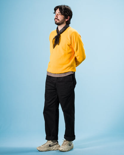 Wonder Looper Super Looper French Terry Pullover Crewneck - Yellow - Standard & Strange