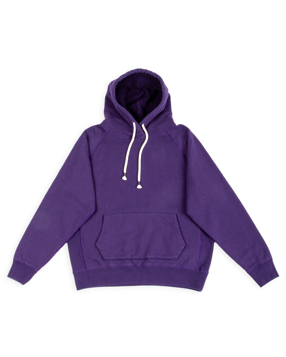 Super Looper French Terry Pullover Hoodie - Purple