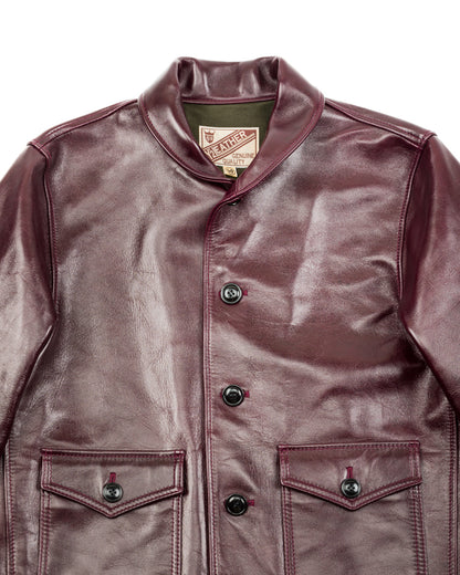 Y'2 Leather Aniline Horse Cossack Jacket (LB-143) - Cherry - Standard & Strange