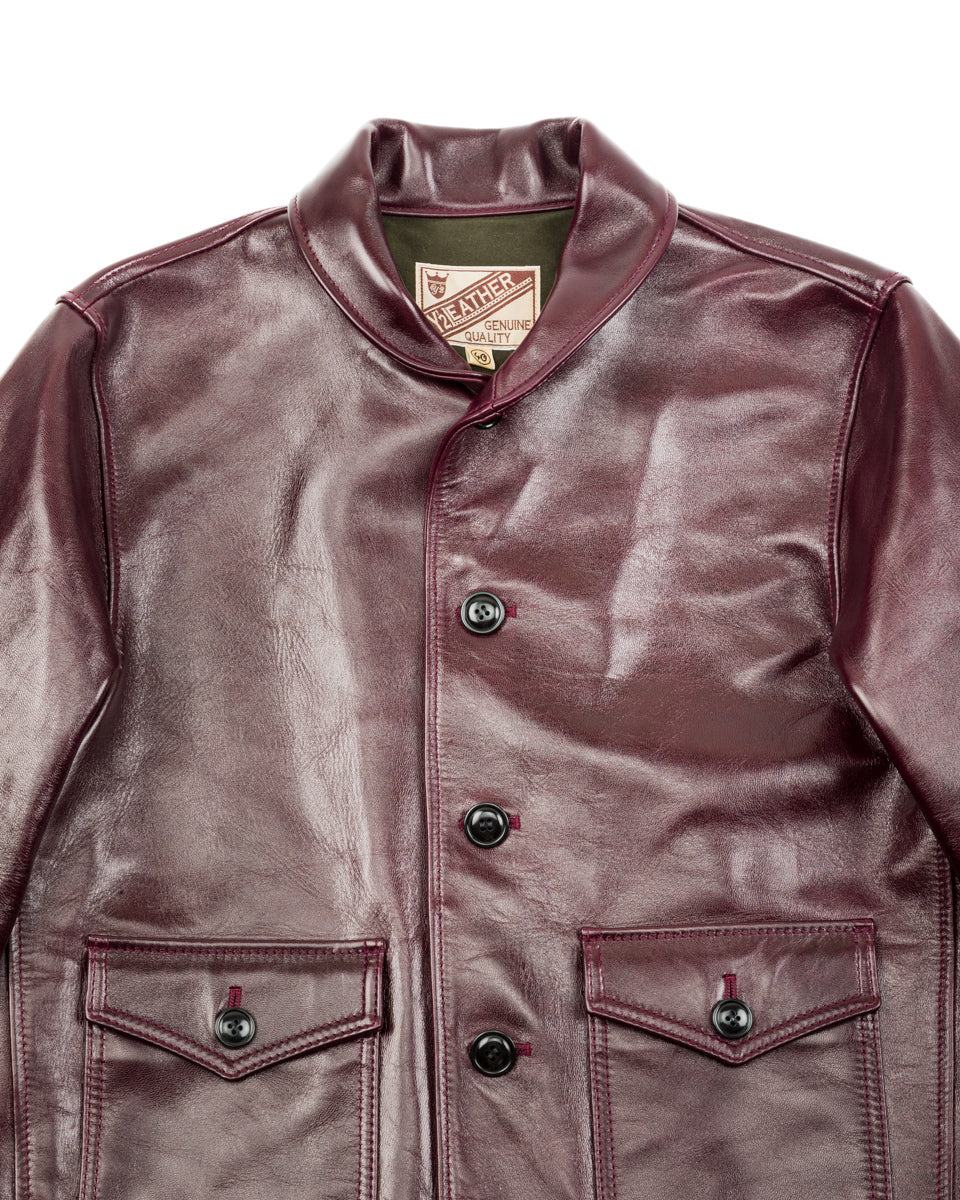 Y'2 Leather Aniline Horse Cossack Jacket (LB-143) - Cherry - Standard & Strange