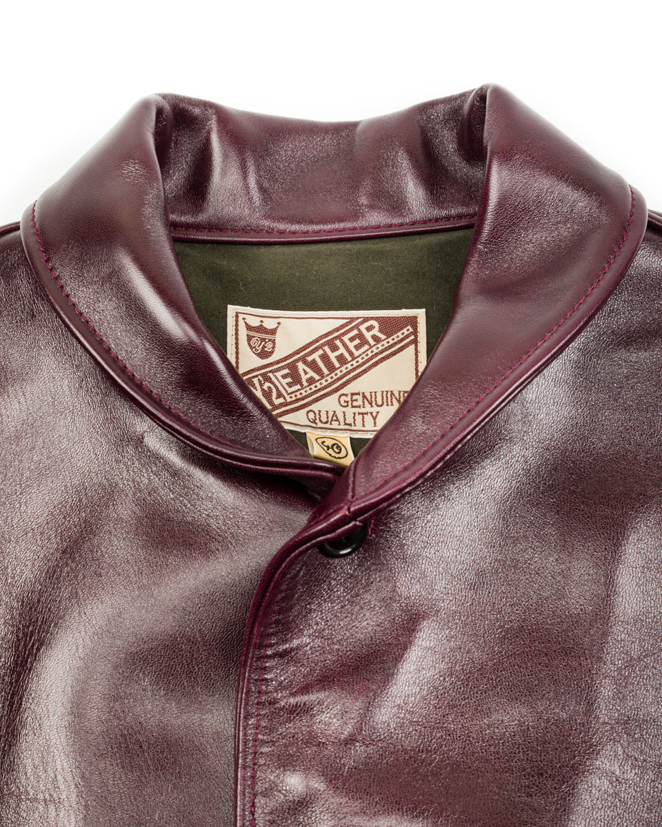 Y'2 Leather Aniline Horse Cossack Jacket (LB-143) - Cherry - Standard & Strange